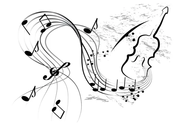 Анотація музичний фон — стоковий вектор