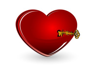 Red heart clipart