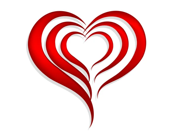Red hearts — Stock Vector