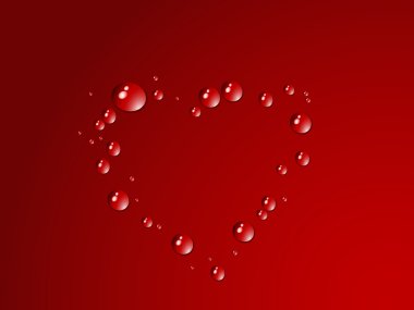 Heart drops clipart