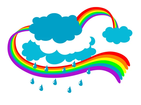 Magic rainbow — Stock Vector