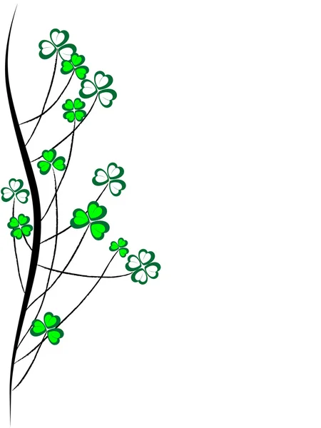 stock vector Abstract clover grass - vector illustration