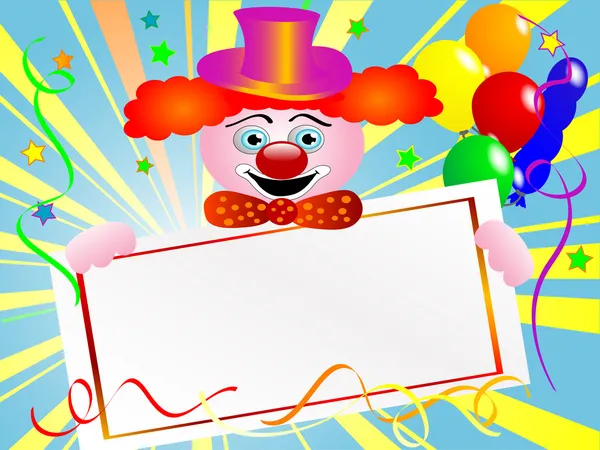 Cirkusový klaun — Stockový vektor