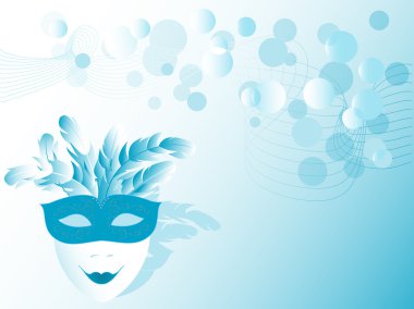 Blue mask clipart