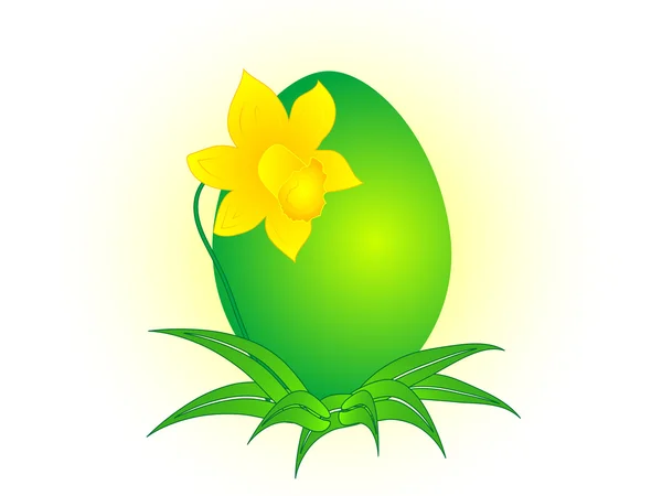 Yeşil yumurta — Stok Vektör