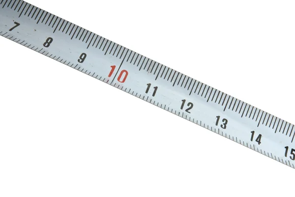 White Metal Tape Measure — Stock Photo, Image