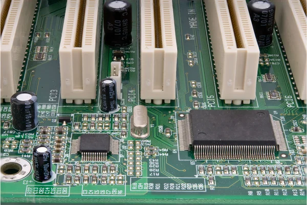 Partial computer mainboard — Stock Photo, Image