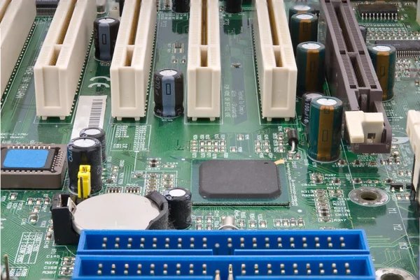 Partial computer mainboard — Stock Photo, Image