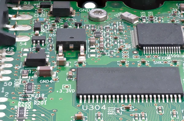 Dusty circuit board — Stock Photo, Image