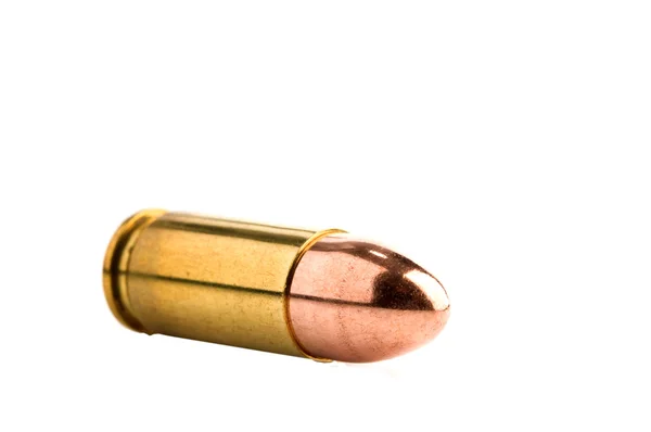 Shiny mm pistol cartridge — Stock Photo, Image