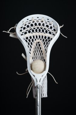 Lacrosse head with ball clipart