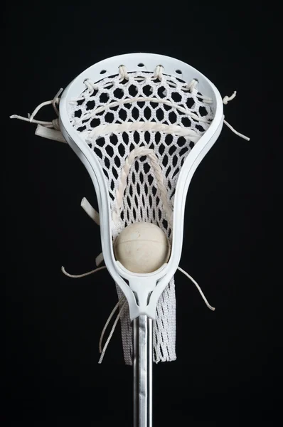 Testa di lacrosse con palla Immagine Stock