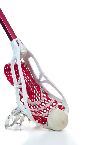 Bastone di lacrosse con palla — Foto Stock