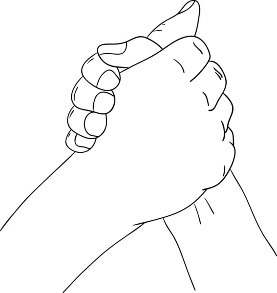 Serrer la main — Image vectorielle