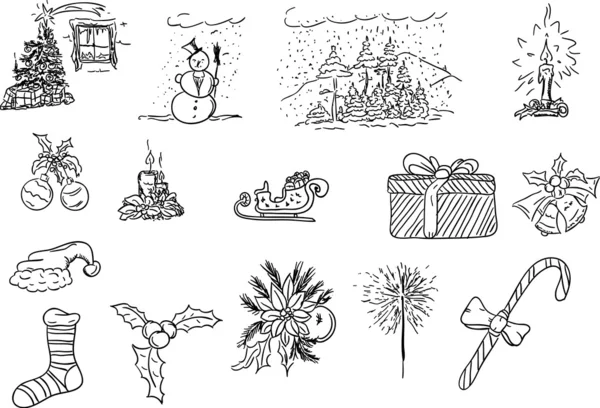 Set de Navidad — Archivo Imágenes Vectoriales
