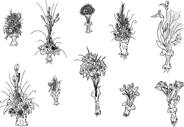 Blumenstrauß — Stockvektor