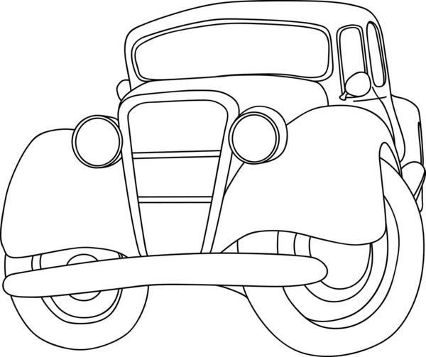 Vieille voiture — Image vectorielle