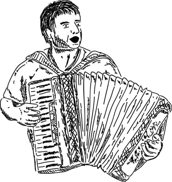 Гармоника — стоковый вектор