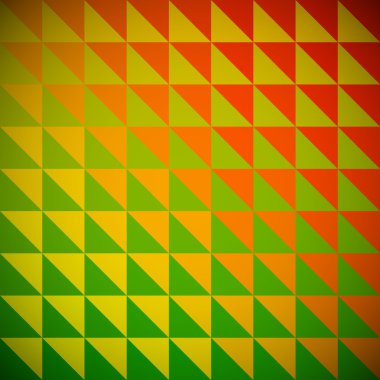 Rainbow triangle mosaic. clipart