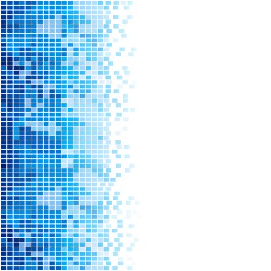 Abstract blue mosaic background clipart