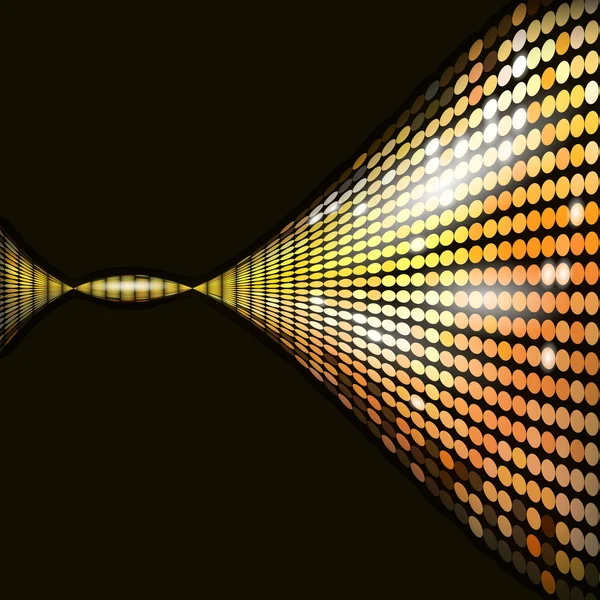 Абстрактні сяючі кола мозаїка на темному фоні — стоковий вектор