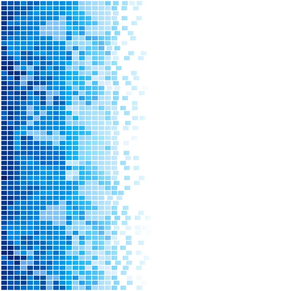 Abstraktes blaues Mosaik Hintergrund — Stockvektor