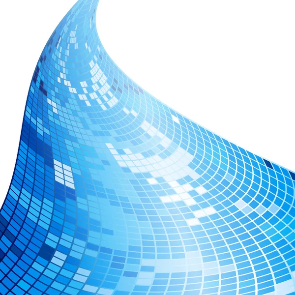 Abstraktní modrá mozaika pozadí — Stockový vektor