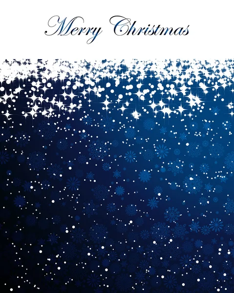 Fond abstrait de Noël avec flocons de neige — Image vectorielle