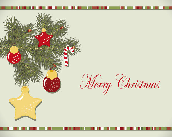 Рождественская векторная открытка
