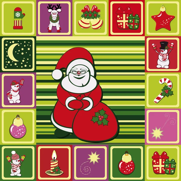 ベクトル フレームのクリスマスのパターン — ストックベクタ