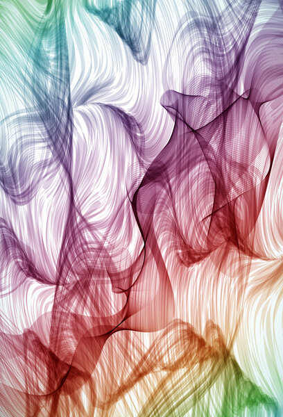 Colorful swirling hand drawn detailed background