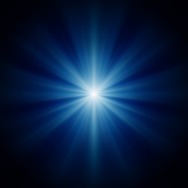 Design background of blue luminous rays