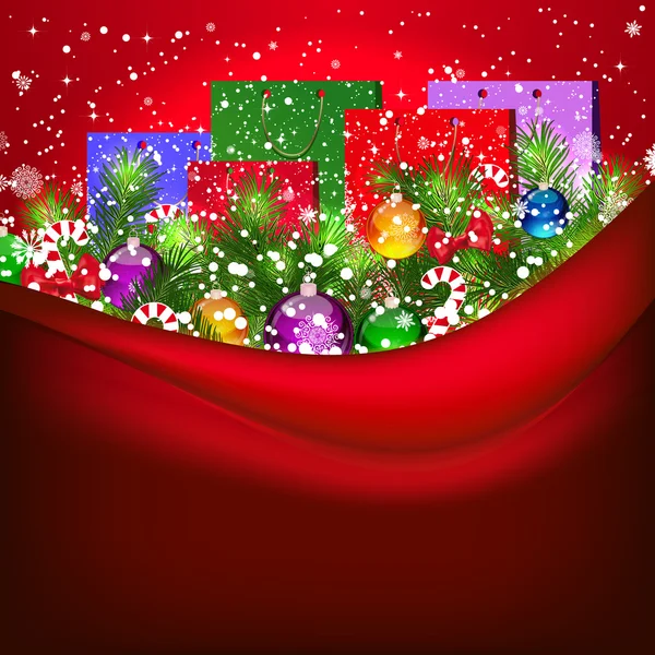 Christmas background vector illustration — Stock Vector