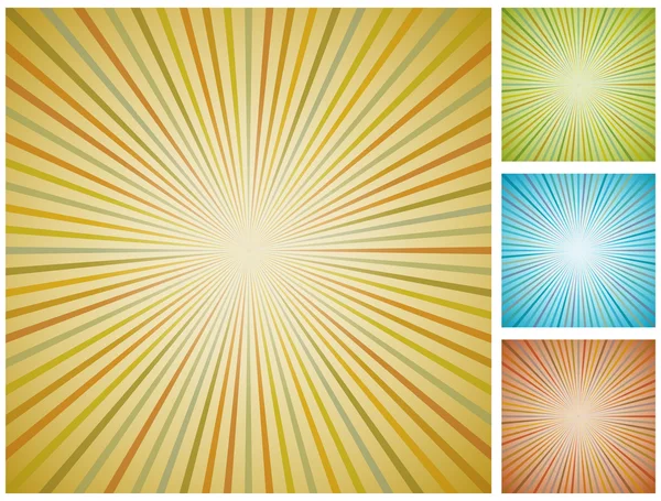 Abstract vintage starburst background. — Stock Vector