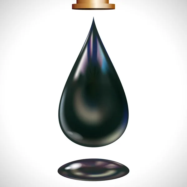 ベクトルの大規模な油滴 — ストックベクタ