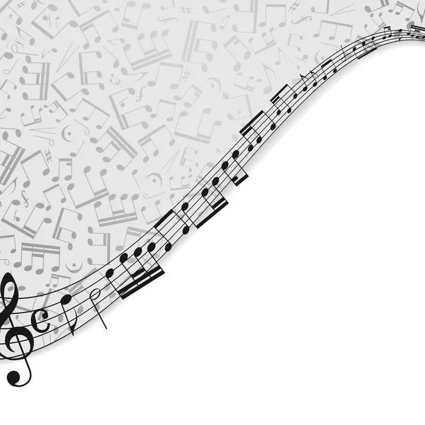 Zenei aláfestés egy zenei téma, és a hely a tex — Stock Vector