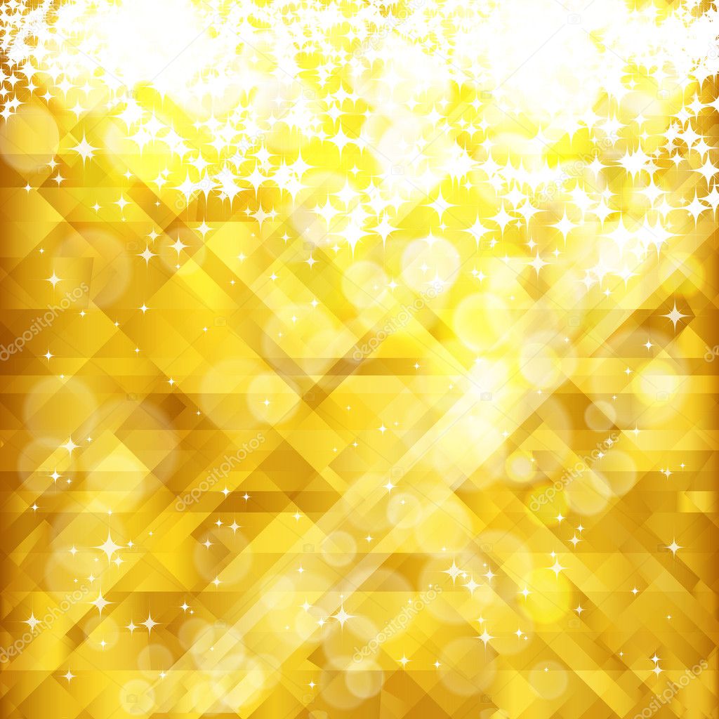 Stars golden background and place for your text