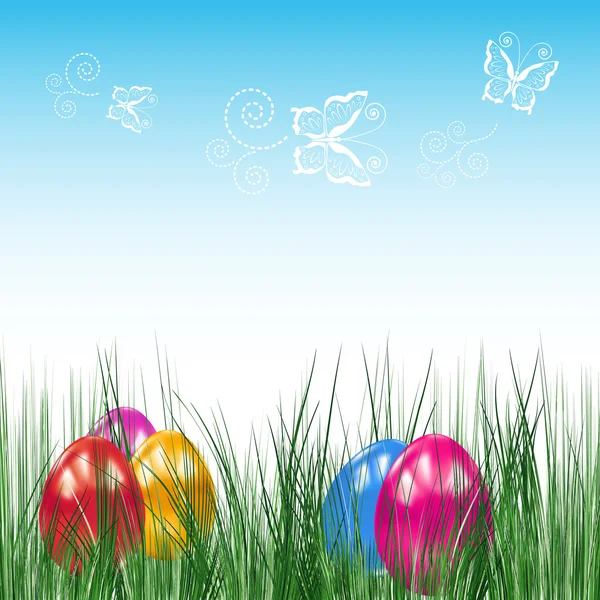 Easter banners with colorful Easter eggs — Stock Vector © OlgaYakovenko ...