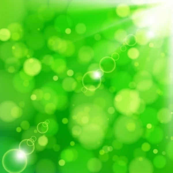 Fresh Lime Blur Background Sunlight Spots — Stock Vector