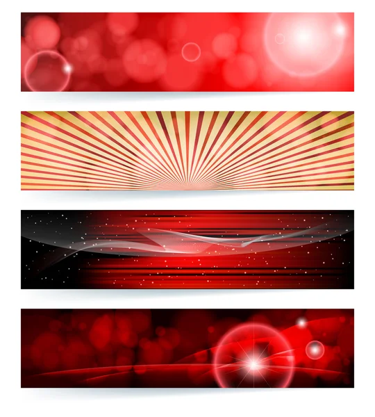 Vector Set Abstract Banners Blue Design Eps10 Vector Background — Stock Vector