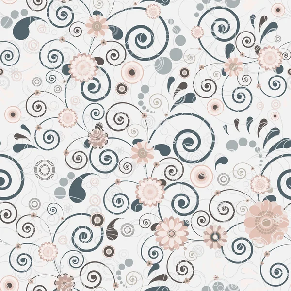 Blumen nahtlosen Hintergrund von eleganten Farben. Vektor illustratio — Stockvektor