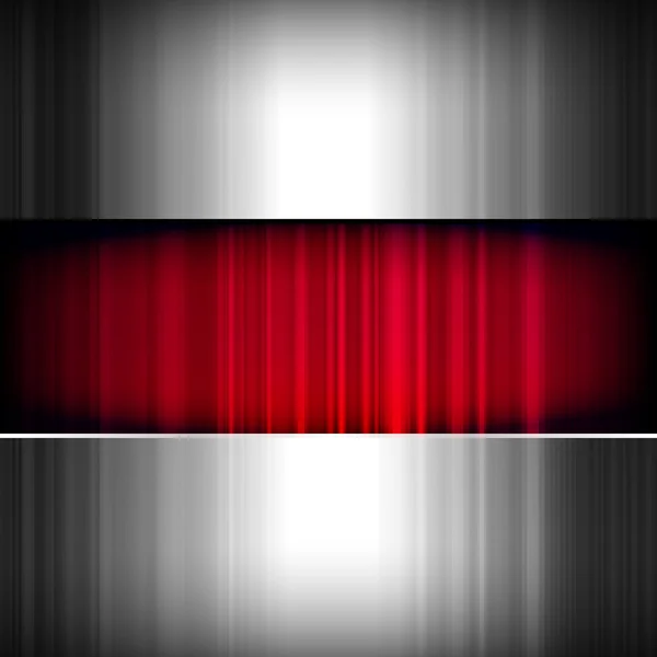 Abstrakter Hintergrund, metallisch und rot, Vektor. — Stockvektor