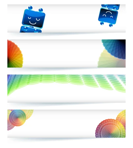 Design Banner Gama Multicolor Formato Vetorial Eps10 —  Vetores de Stock