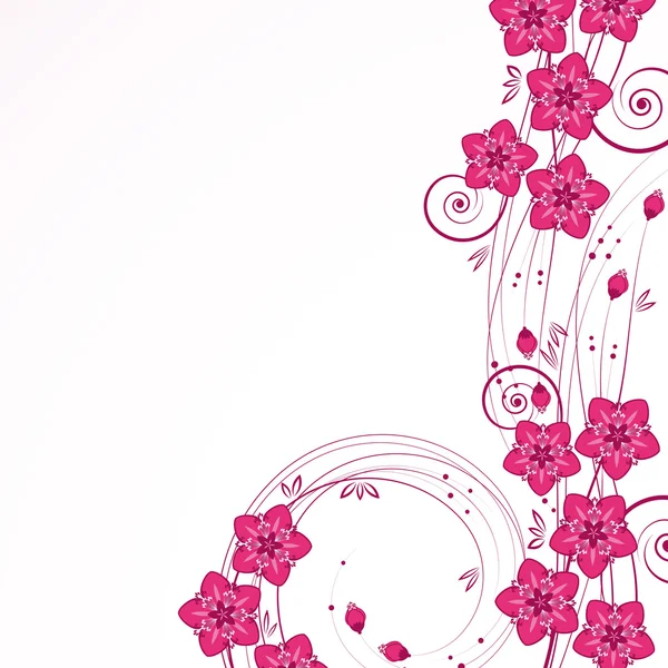优美的花卉背景 — 图库矢量图片