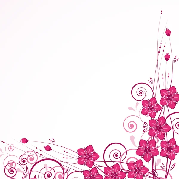 优美的花卉背景 — 图库矢量图片