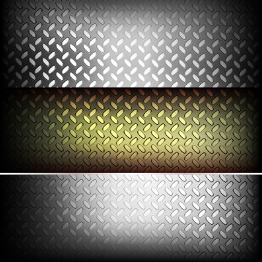 Fluted metal texture. Vector Illustration clipart