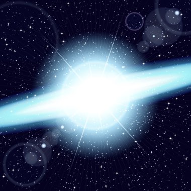 süpernova patlaması sonucu, uzayda