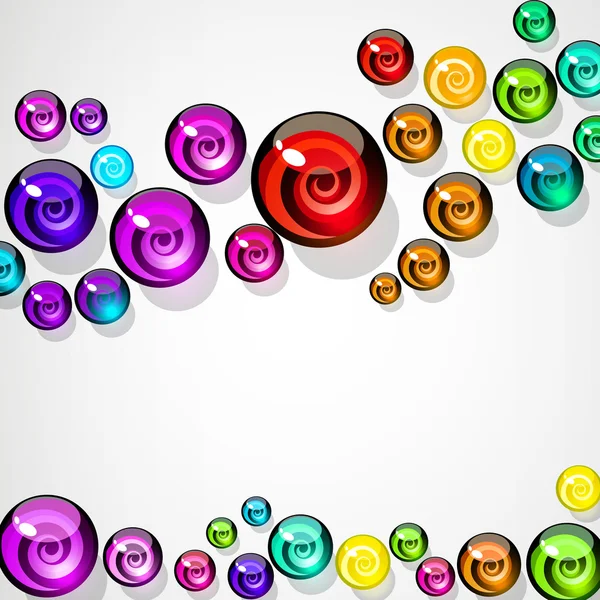 Fond vectoriel d'éléments décoratifs colorés de bonbons . — Image vectorielle