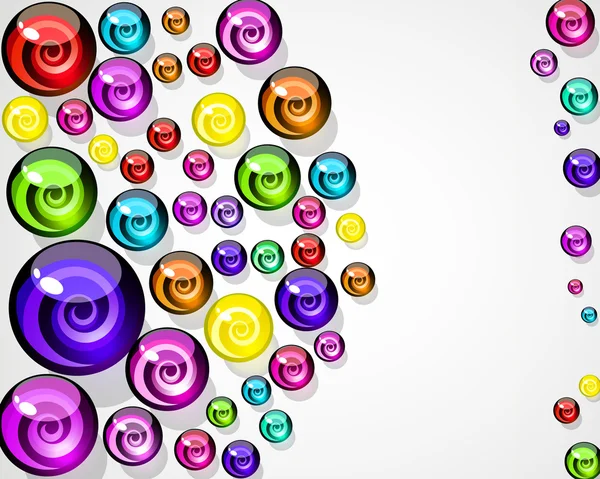 Vector háttér színes dekoratív candy elemek. — Stock Vector