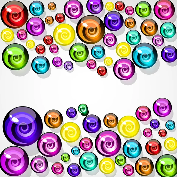 Fond vectoriel d'éléments décoratifs colorés de bonbons . — Image vectorielle